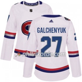 Montreal Canadiens Trikot Alex Galchenyuk 27 Adidas 2017-2018 White 2017 100 Classic Authentic - Dame